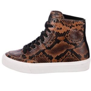 Rag and Bone snake skin women’s lace up mid sneakers